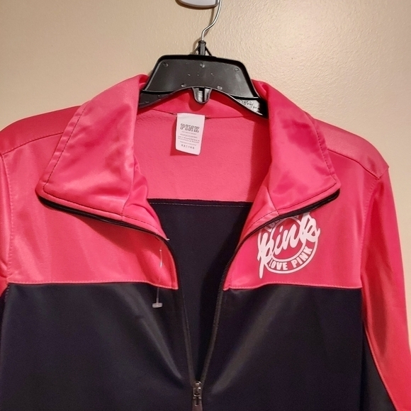 Pink Victoria secret XS love pink jacket black and pink - Picture 7 of 11